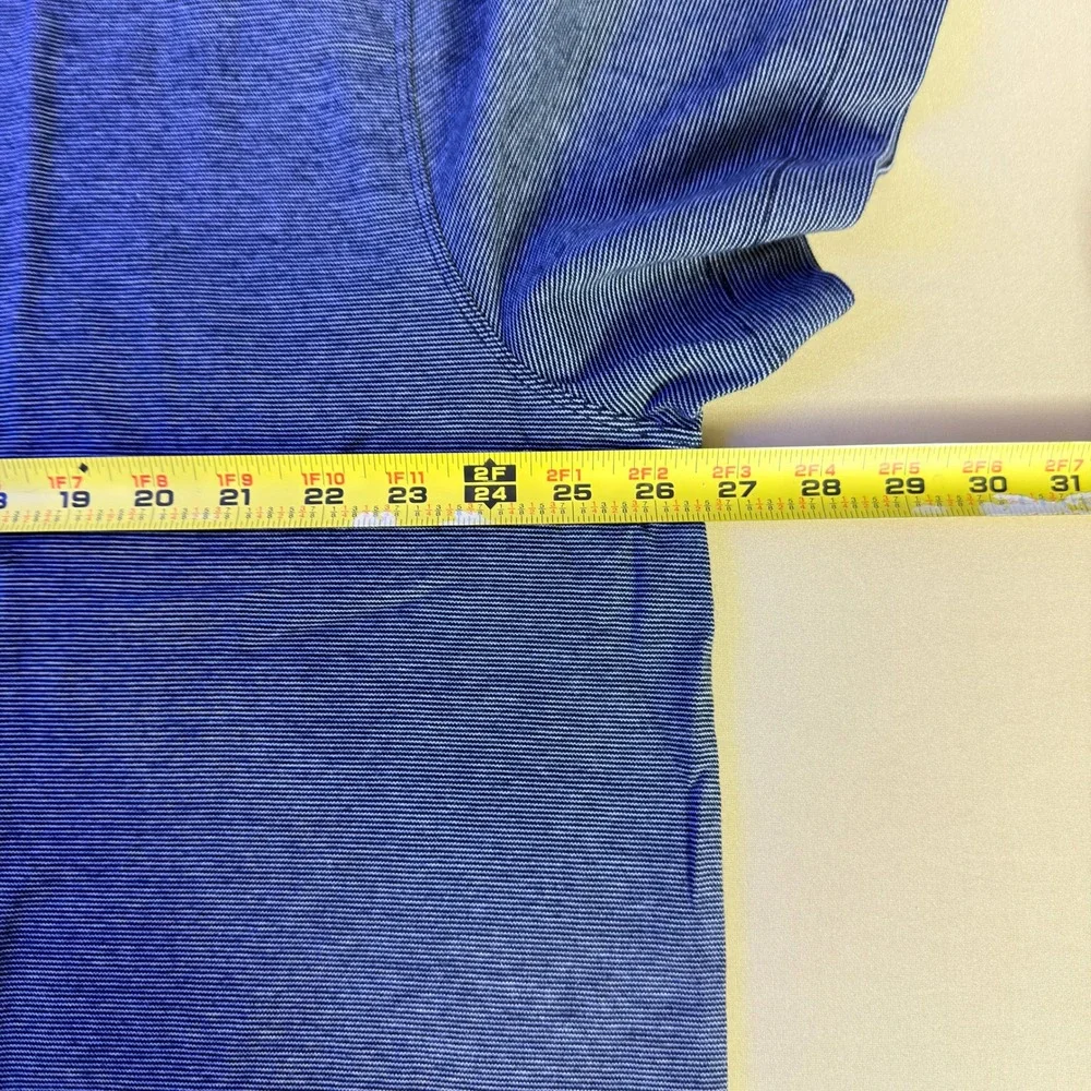 NEW Banana Republic Luxury-Touch Polo Short Sleeve Mens‎ XXL Blue Tipped Collar